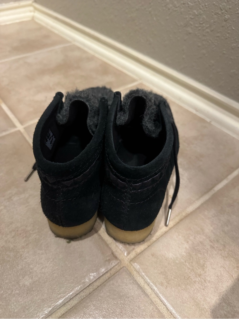 Women’s Wool-Trim Clarks - Charcoal Gray - Picture 3 of 5